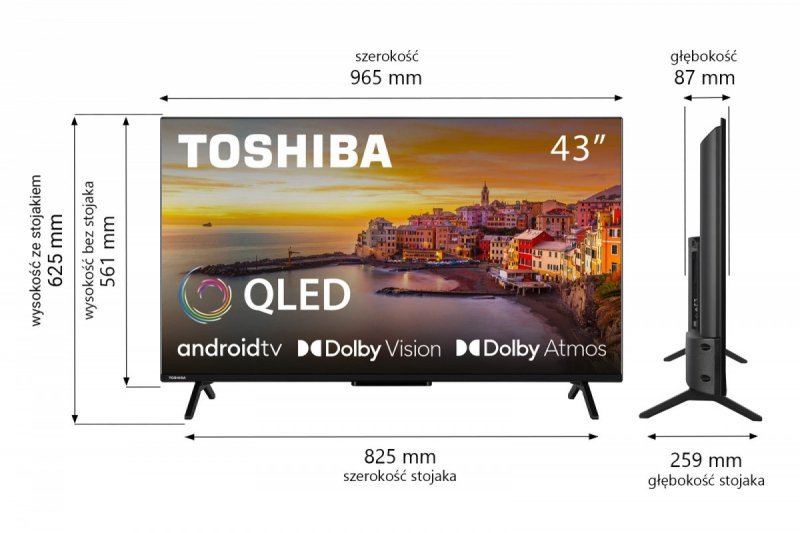 Toshiba Telewizor QLED 43 cale 43QA2363DG