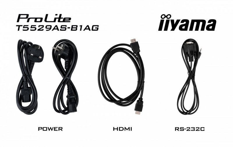 IIYAMA Monitor 55 cali T5529AS-B1AG VA,4K,HDMIx2,USB-C,RJ45,2x10W,WiFi,     Android 14, Signal FailOver, Whiteboard, iiSignage2 