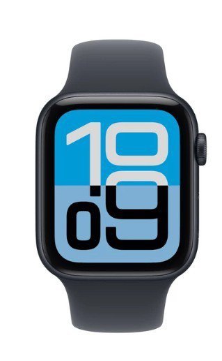 Apple Watch SE 3 GPS koperta 44 mm z aluminium w kolorze północy, pasek sportowy w kolorze północy - rozmiar M/L