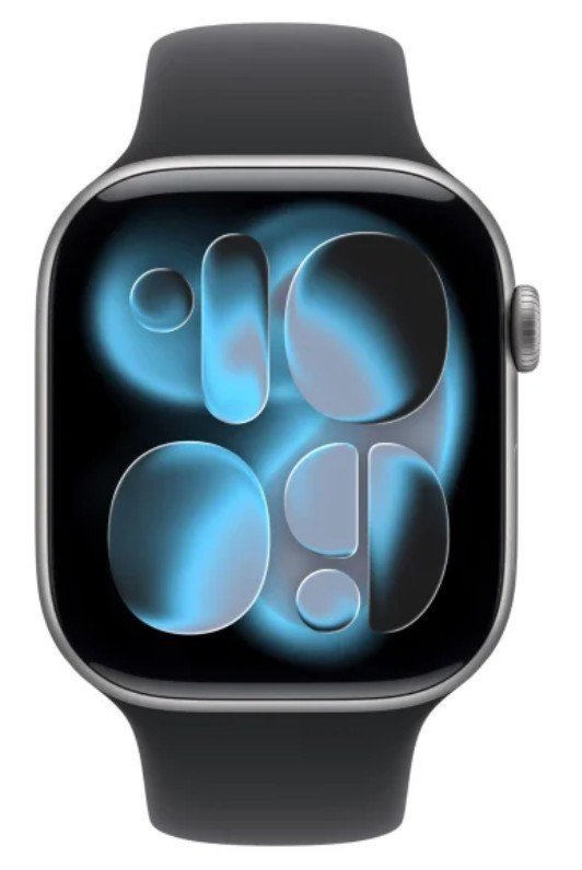 Apple Watch Series 11 GPS+Cellular koperta 42 mm z aluminium w kolorze gwiezdnej szarości, pasek sportowy w kolorze czarnym - ro