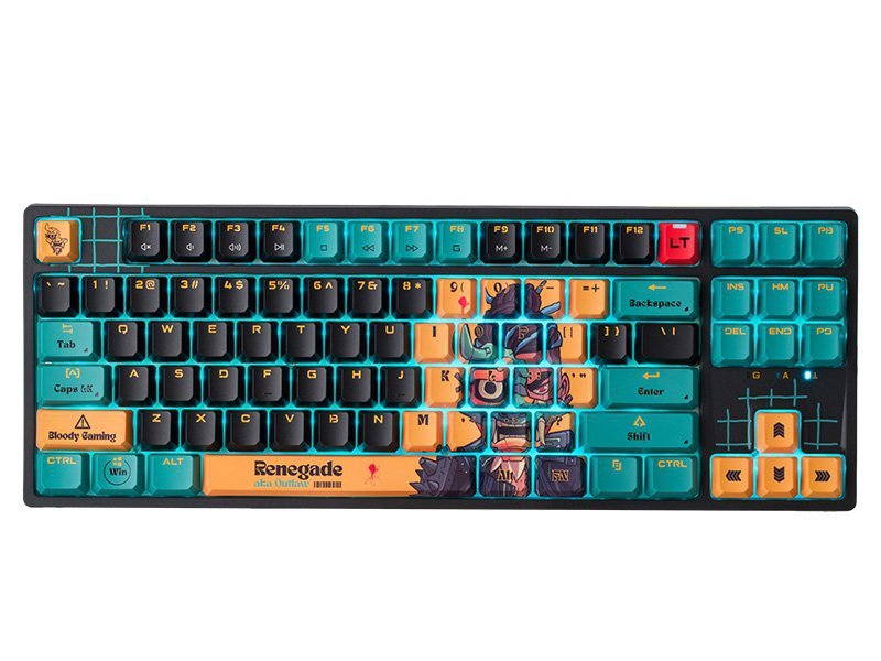 Klawiatura mechaniczna A4TECH BLOODY AT87 RENEGADE USB  (Alpha  Switches)
