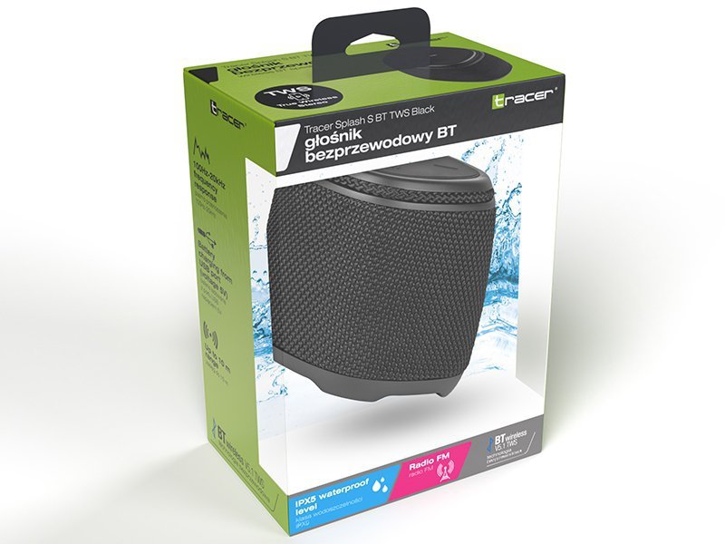 Głośniki TRACER Splash S TWS BT BLACK