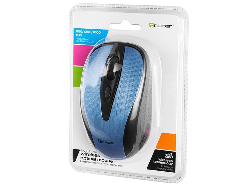 Mysz  TRACER Joy II  RF  Nano USB - BLUE