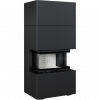 KOMINEK POWIETRZNY NBC/EASY BOX 7 kW Ø 160 W ZABUDOWIE MODUŁOWEJ BLACK