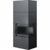 Kominek powietrzny modułowy SIMPLE BOX prawy 8 kW Ø 200 BLACK