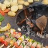 Palenisko-grill ogrodowy Artiss G4 grafit