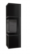 PIEC STALOWY KOZA TORA/M 8 kW czarny panel szklany