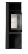 PIEC STALOWY KOZA TORA/S 8 kW czarny panel szklany
