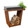 Stolik Artiss trapez duży 80x45x91cm corten