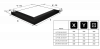 Kratka kominkowa LUFT SF narożny prawy czarny 40x60x6