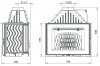 Wkład kominkowy żeliwny INVICTA 800 GRAND ANGLE z szybrem