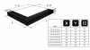 Kratka kominkowa LUFT SF narożny lewy szlif 60x40x9