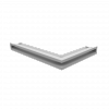 Kratka kominkowa LUFT SF narożny lewy biały 60x40x6