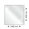 Podstawa szklana pod piec wolnostojący kwadratowa 1000x1000x6mm