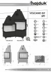 Wkład kominkowy HAJDUK Volcano 2LT bez szprosa