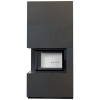 Kominek powietrzny  FLOKI lewy 8 kW Ø 160 w zabudowie modułowej INDIAN BLACK