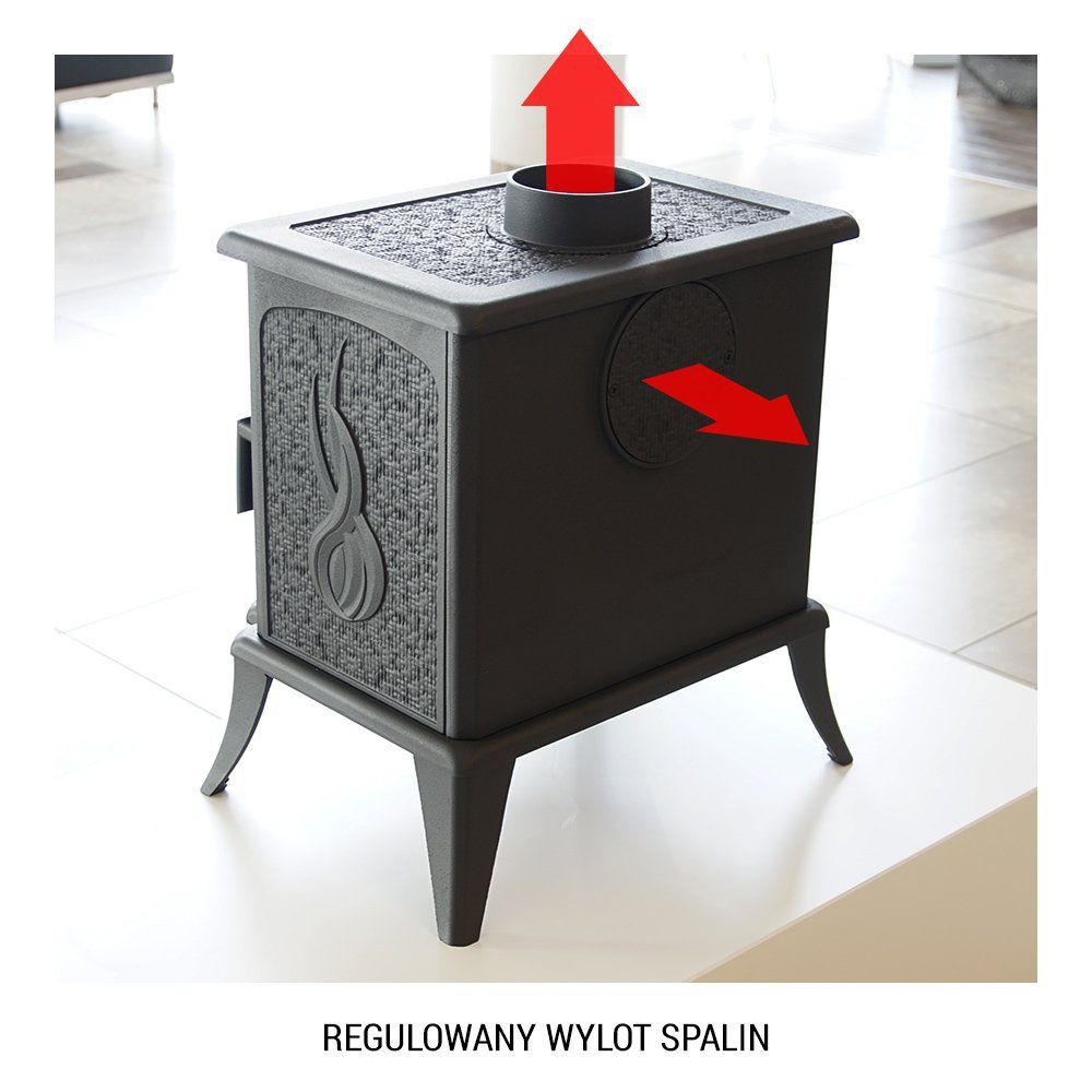 PIEC WOLNOSTOJĄCY KOZA K7 ASDP - KOZA K7 - KRATKI - Piece żeliwne