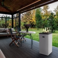 OGRZEWACZ GAZOWY PATIO SLIM STALOWY 