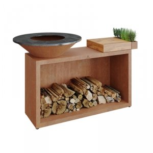 OFYR Island Corten 85 Drewno Tekowe