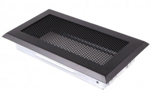 Kratka kominkowa 10x20cm czarny mat