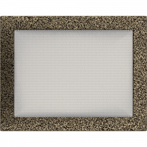 KRATKA kominkowa 22x30 czarno-złota