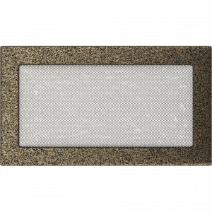 KRATKA kominkowa 17x30 czarno-złota