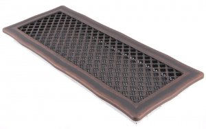 Kratka kominkowa wentylacyjna DECO 16x45cm miedziana patyna