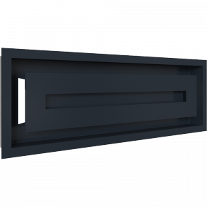 Kratka kominkowa WIND grafitowa 17x49