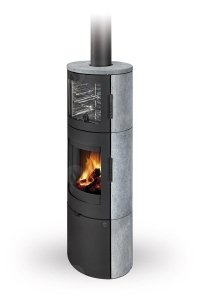 Piec wolnostojący ROMOTOP LUGO N 02 BF  - kamień
