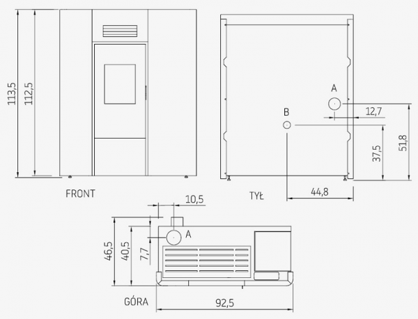 Piec na pellet Maya Hydro 24 kW - Cadel