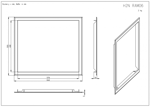 ROMOTOP Ramka H2N 4S