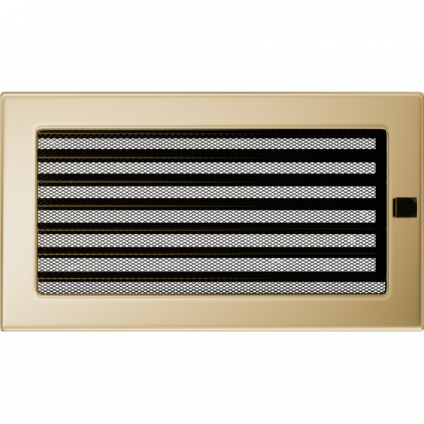 KRATKA kominkowa 17x30 pozłacana z żaluzją 
