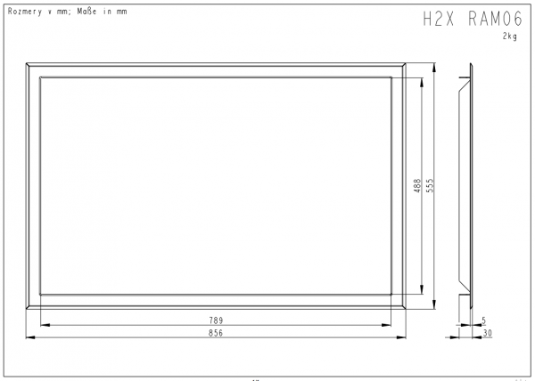 ROMOTOP Ramka H2X 4S