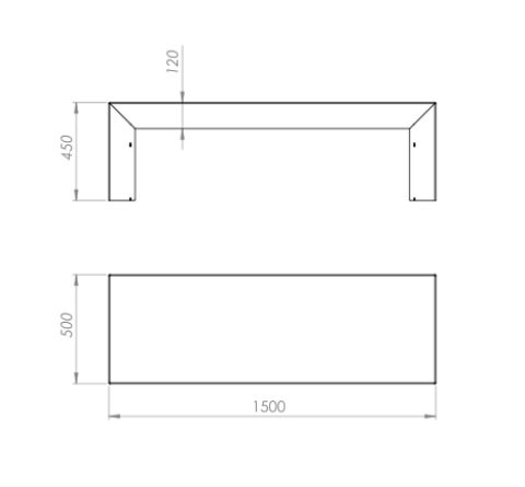 Ławka 150cm HITZE