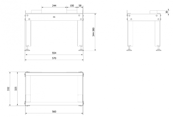 Podstawa pod wkład Simple żeliwny