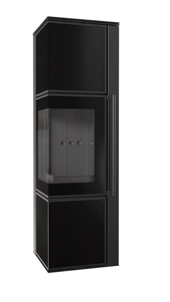 PIEC STALOWY KOZA TORA/M 8 kW czarny panel szklany