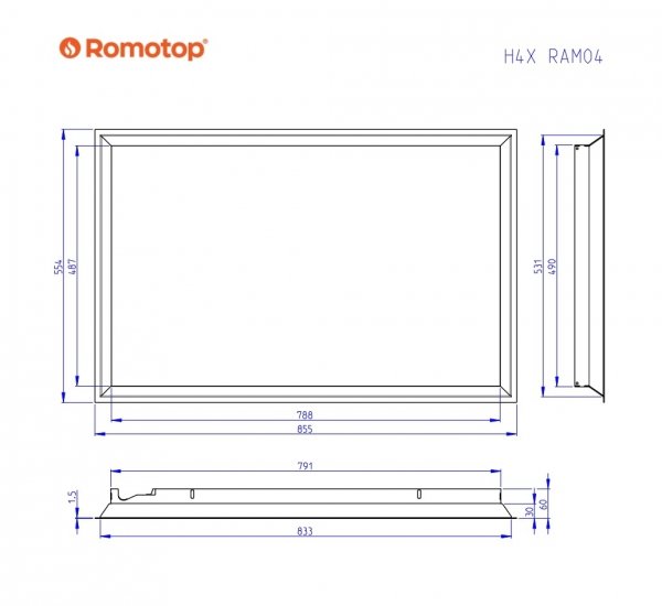 ROMOTOP Ramka H4X