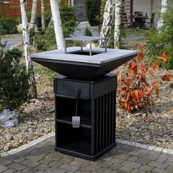 Palenisko ogrodowe QUADRUM z grillem vertical