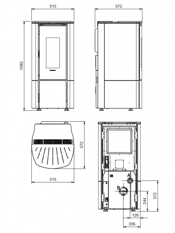 Piec na pellet La Nordica Extraflame KATIA 11