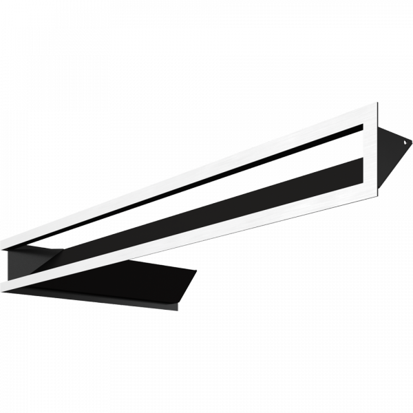 Kratka kominkowa LUFT SF narożny prawy szlif 40x80x9