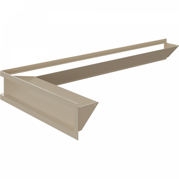 Kratka kominkowa LUFT SF narożny lewy kremowy 80x40x9