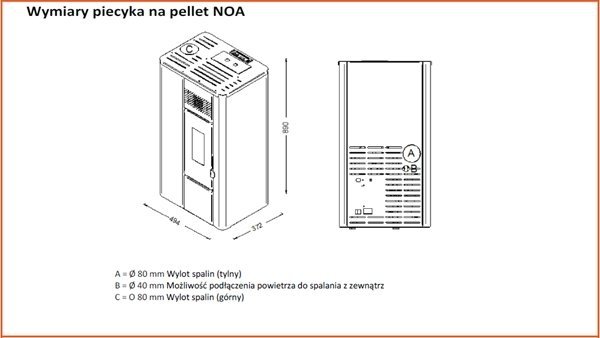 Piec na pellet NOA