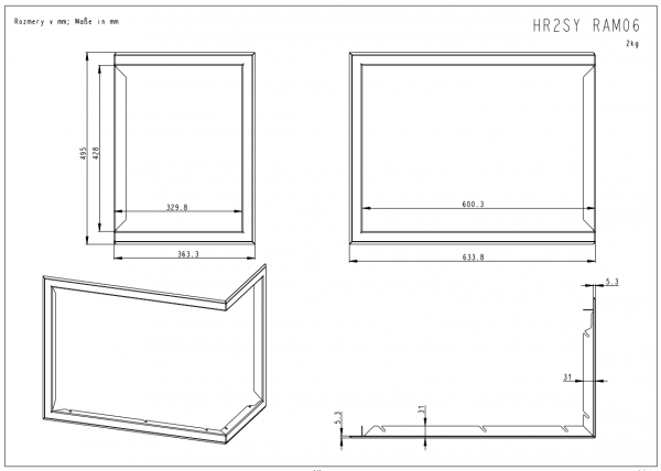 ROMOTOP Ramka HR2SY 4S