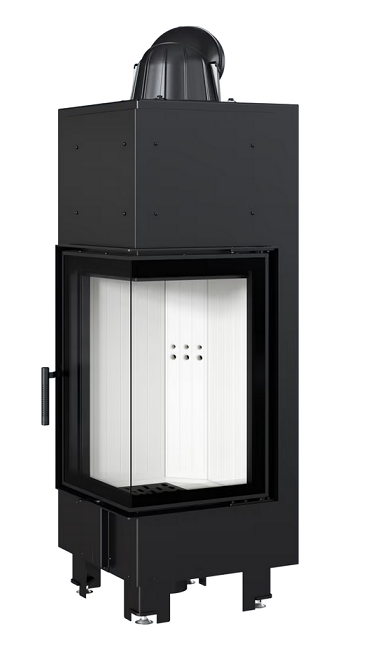 Kominek powietrzny stalowy MBN prawy BS 10 kW