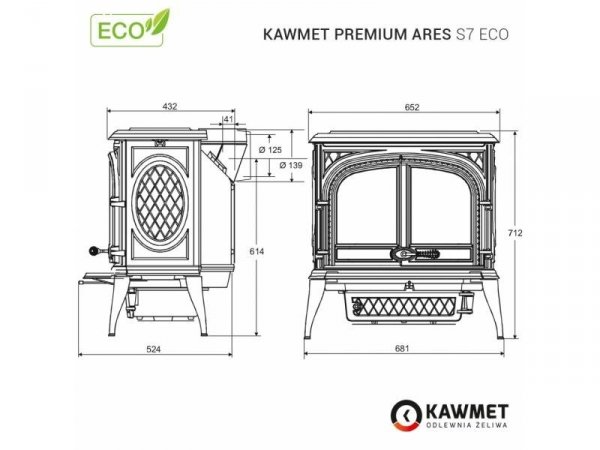 KAWMET Premium Piec ARES S7 ECO