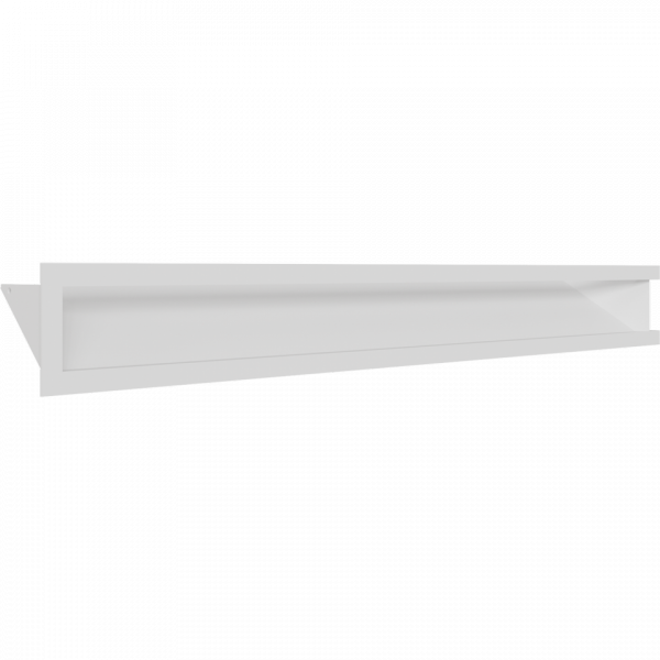 Kratka kominkowa LUFT SF narożny lewy biały 80x40x9