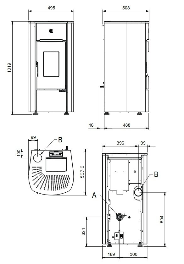 Piec na pellet La Nordica Extraflame MARIELLA