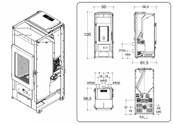 Piec na pellet Alpina MX 16 kW z DGP