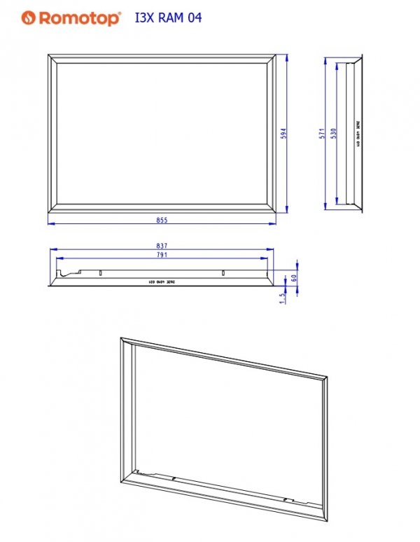 ROMOTOP Ramka I3X