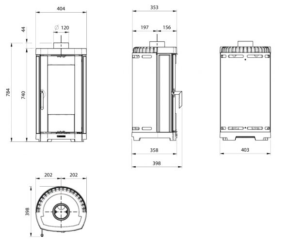 Piec wolnostojący La Nordica EMI LEAN